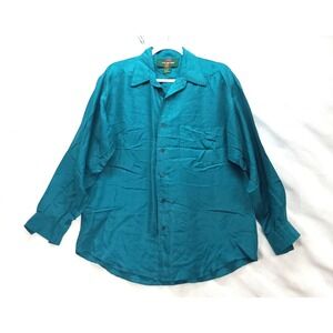 7 Collection Mens Med Silk‎ Button Up Long Sleeve Shirt